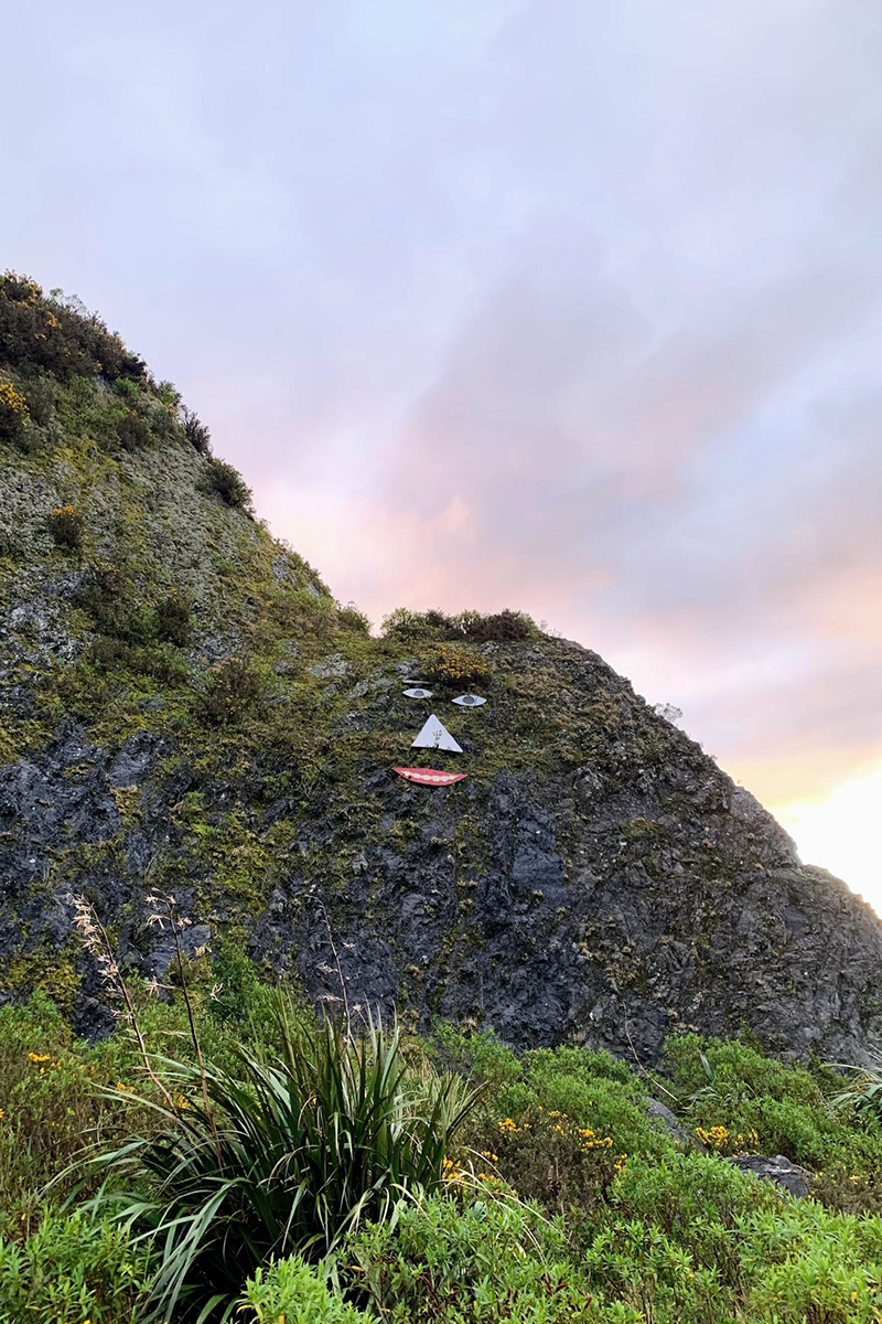 Funny face on Remutaka Ranges, Upper Hutt