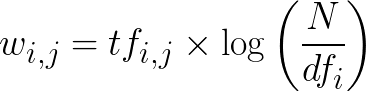 inverse document frequency (IDF)